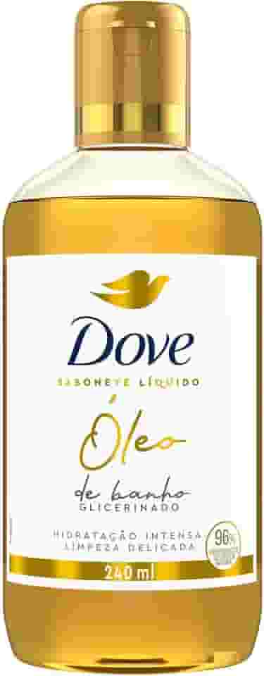 Dove Óleo de Banho Hidratação Intensa e Limpeza Delicada, Glicerinado com 96% Ingredientes de Origem Natural 240 ml