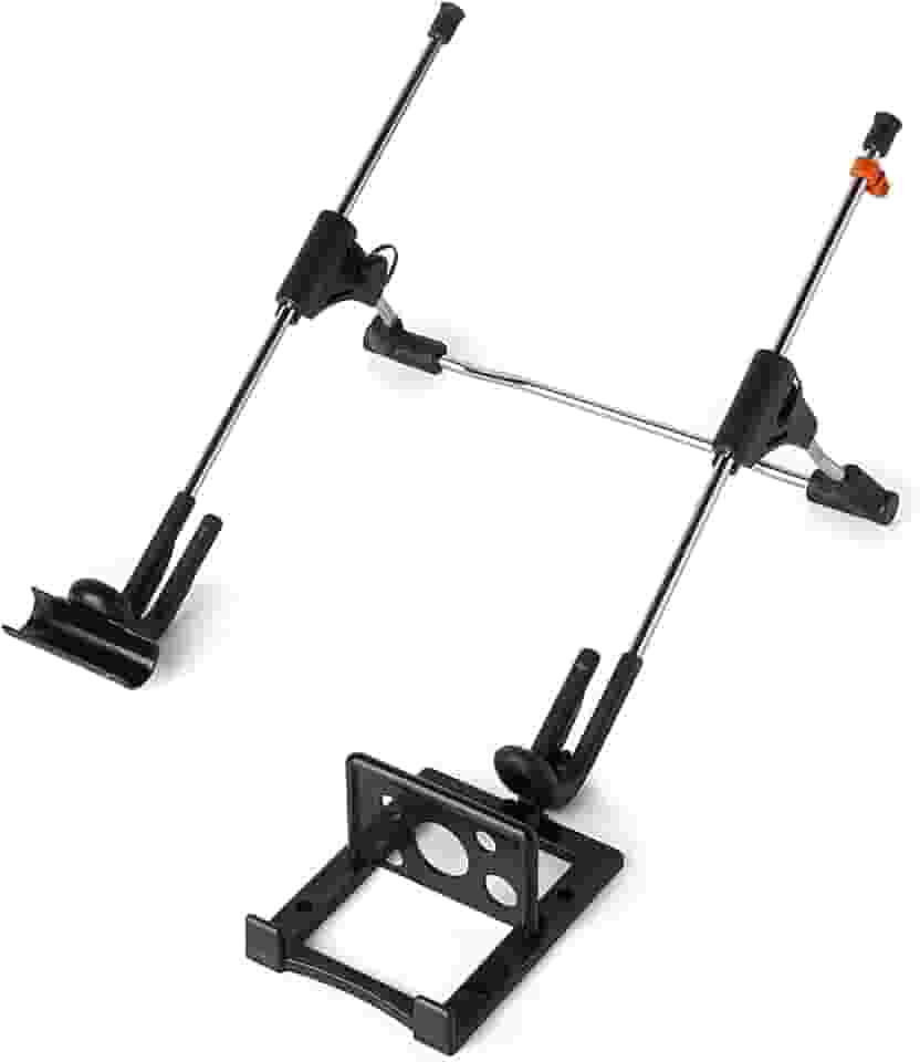 Suporte para Notebook em Aço Dobrável e Altura Ajustável c/Apoio de Celular NR17