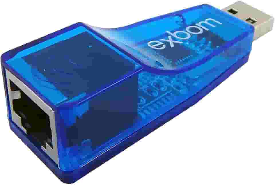 Adaptador USB para Lan Ethernet Cabeada Placa de Rede Externa RJ45 10/100 Exbom UL-100