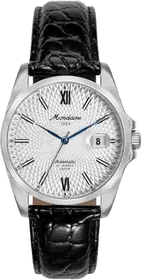 Relógio Automático Masculino Calendário Branco Couro