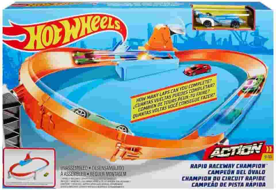 Hot Wheels Action Pista de Brinquedo Coleção de Pistas de Campeonato para crianças a partir de 4 anos