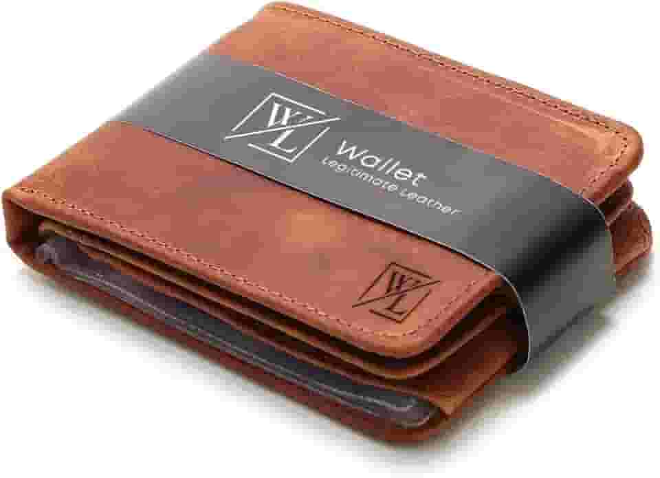 Carteira Masculina Em Couro Porta Cartão Documentos Moderna Zíper Horizontal Grande Wl (Caramelo Fóssil 060)