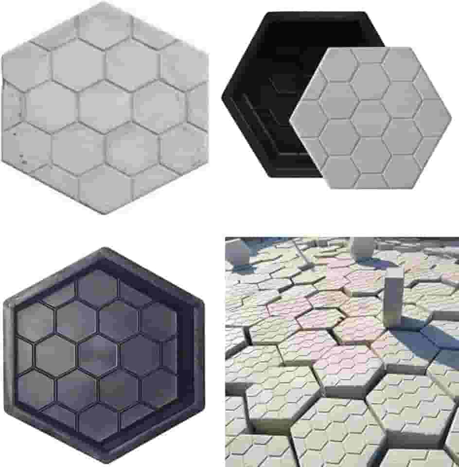 03 Forma De Bloquete Estriada25x25x6 Molde Bloco De Concreto