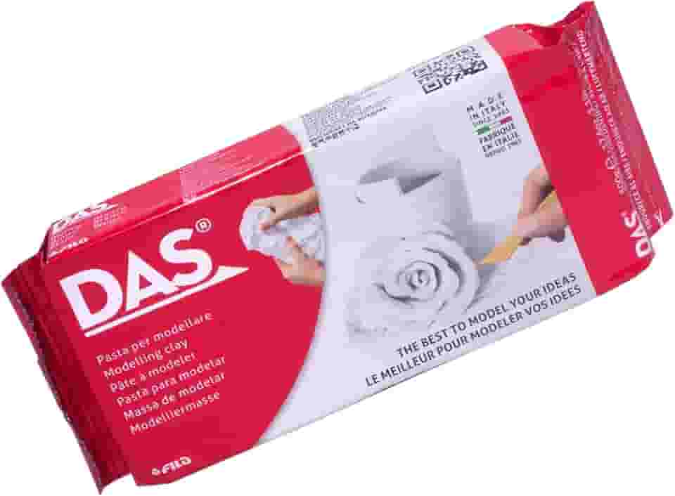 DAS, Massa para Modelar, Branco, 500g