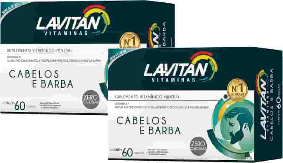 Lavitan Cabelos e Barba com 60 Cápsulas - 2 uni