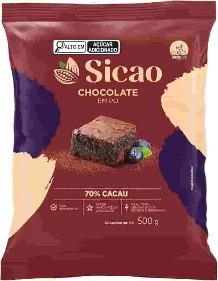 Chocolate em Pó 70% Cacau Sicao 500gr