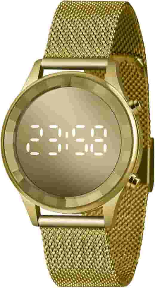 Relógio Lince Feminino Ref: Ldg4648l Cxkx Digital LED Dourado