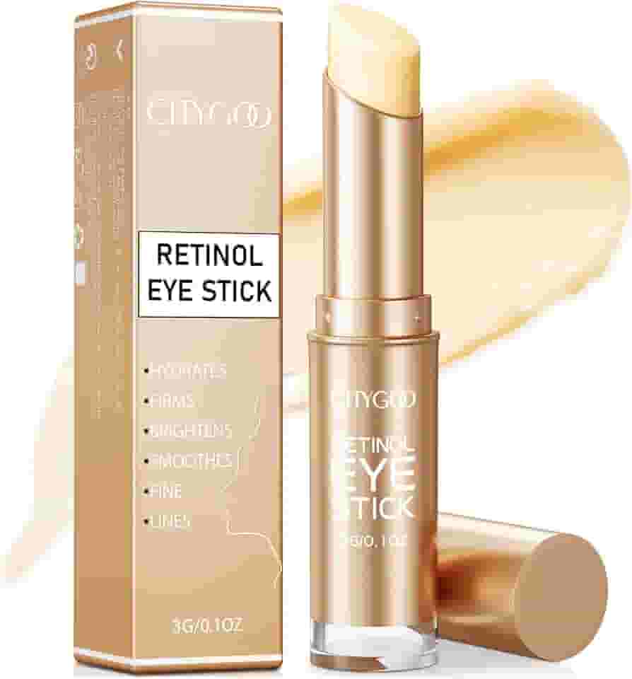 Retinol Eye Stick, Retinol Eye Cream With Collagen, Hyaluronic Acid For Dark Circle and Puffiness, Wrinkles in 3-4 Weeks, Under Eye Cream Anti Aging, For Puffiness and Bags Reduces Fine Lines