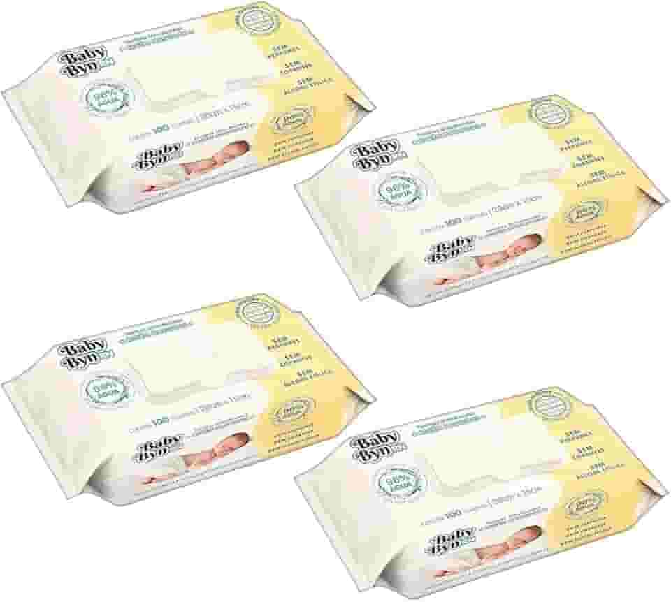 KIT TOALHA UMEDECIDA BABY BYN RECEM NASCIDO 100-4 PCT