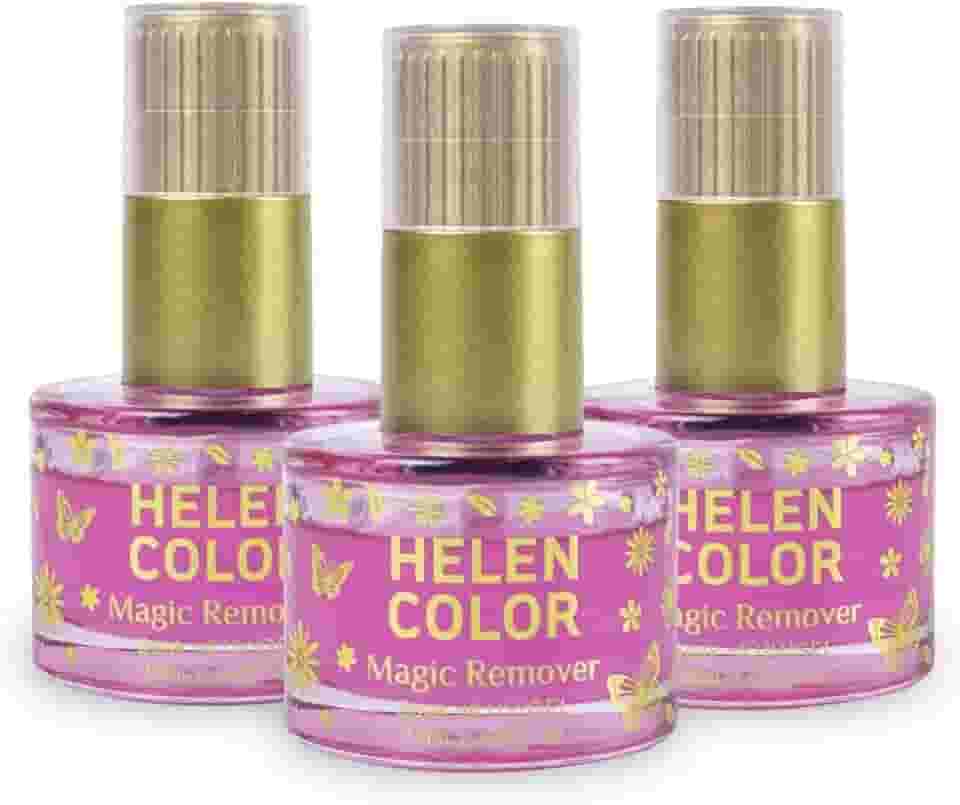 Kit 3 Removedor Esmalte Gel Magic Remover 16ml Helen Color