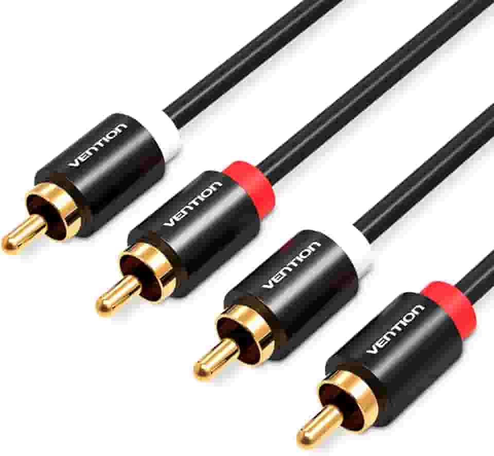 Cabo Audio 2 Rca Macho Blindado Dj Cobre Som 3m Vention