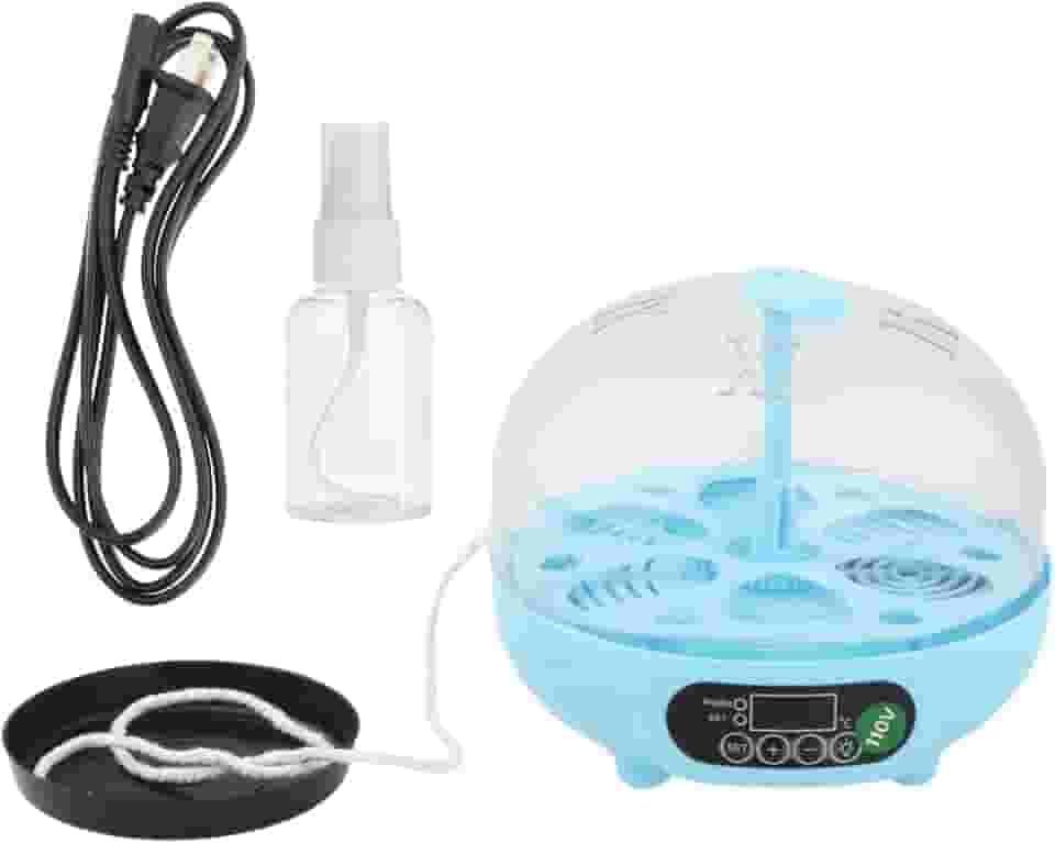 Chocadeira de ovos, máquina de chocar, capacidade para 6 ovos, chocadeira inteligente, incubadora de aves para patos, codornas, perus, papagaios e