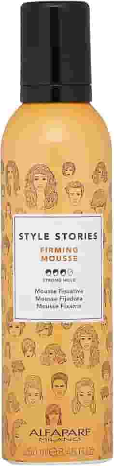 Alfaparf Milano Style Stories Espuma Refirmante – Produto finalizador de estilo - Fixação forte - Longa duração - Qualidade de Salão Profissional 250ml