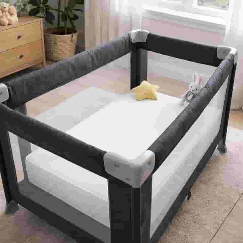 Colchão para Berço Chiqueirinho Lino Bebê Plus 100cm x 70cm x 10cm - Um Lado Impermeável