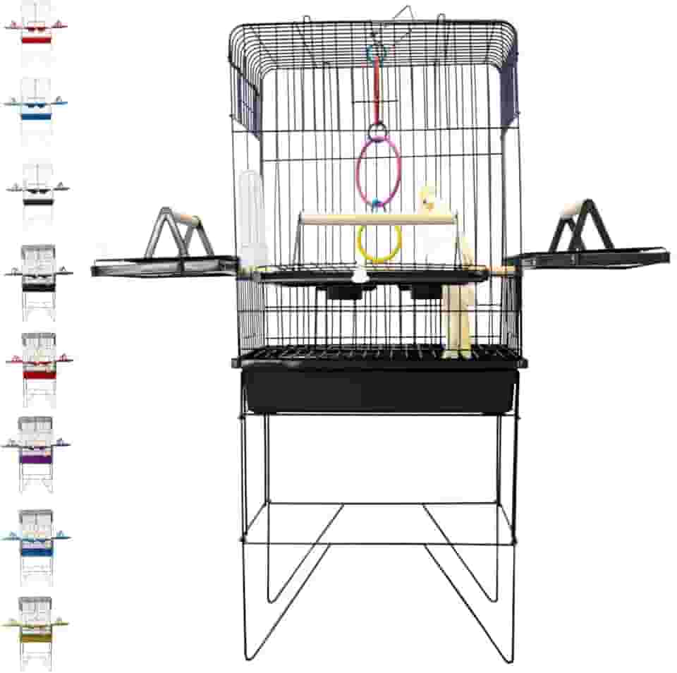 Utility Pet & Lar, Gaiola Calopsitas Viveiro Periquito Pássaro Papagaio Cor:Preto/Preto