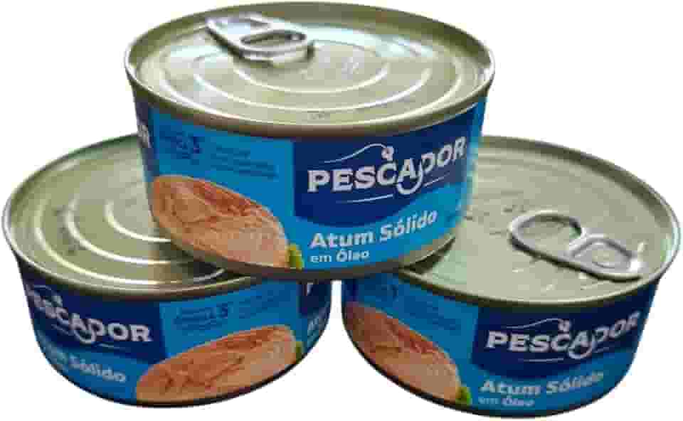 Kit 3 Atum Pescador Sólido Em Óleo Lata 140g
