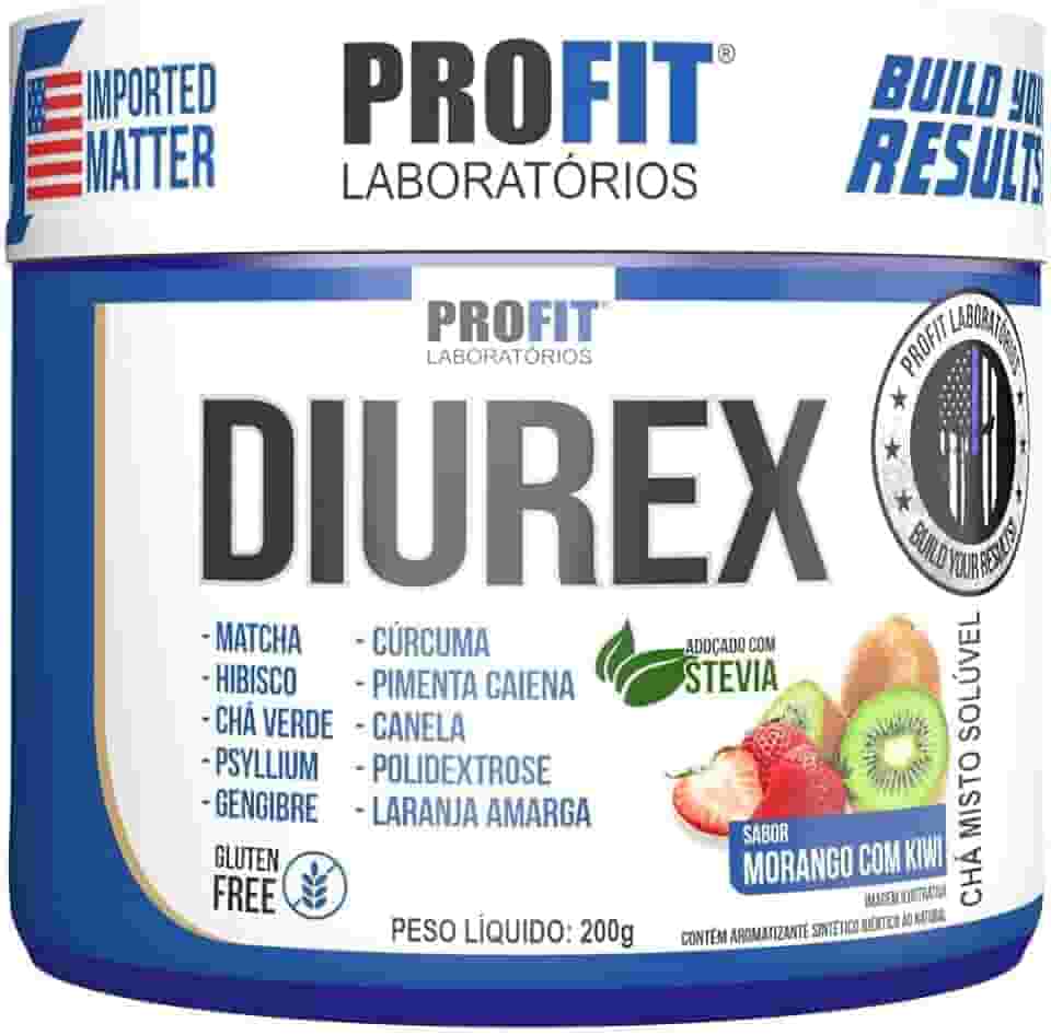 Diurex Suplemento Diurético e Termogênico 200g - Profit sabor:morango com kiwi, Cor: multi-colored, Tamanho único