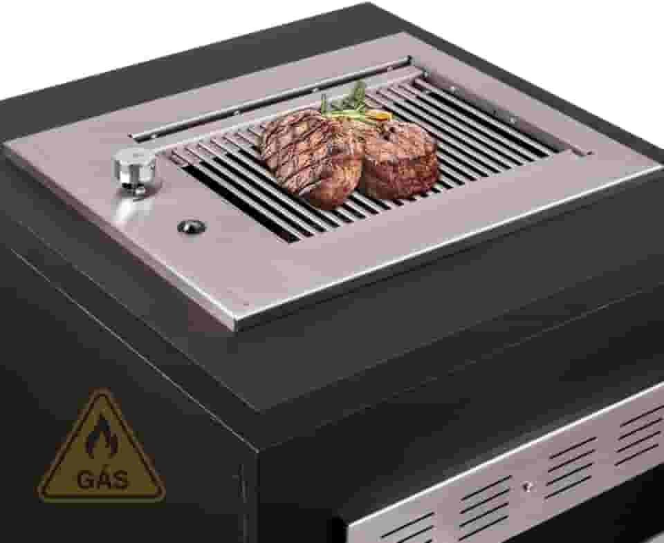 Churrasqueira Grill de Embutir Cooktop a Gás Diamond Little Gás Natural Titan