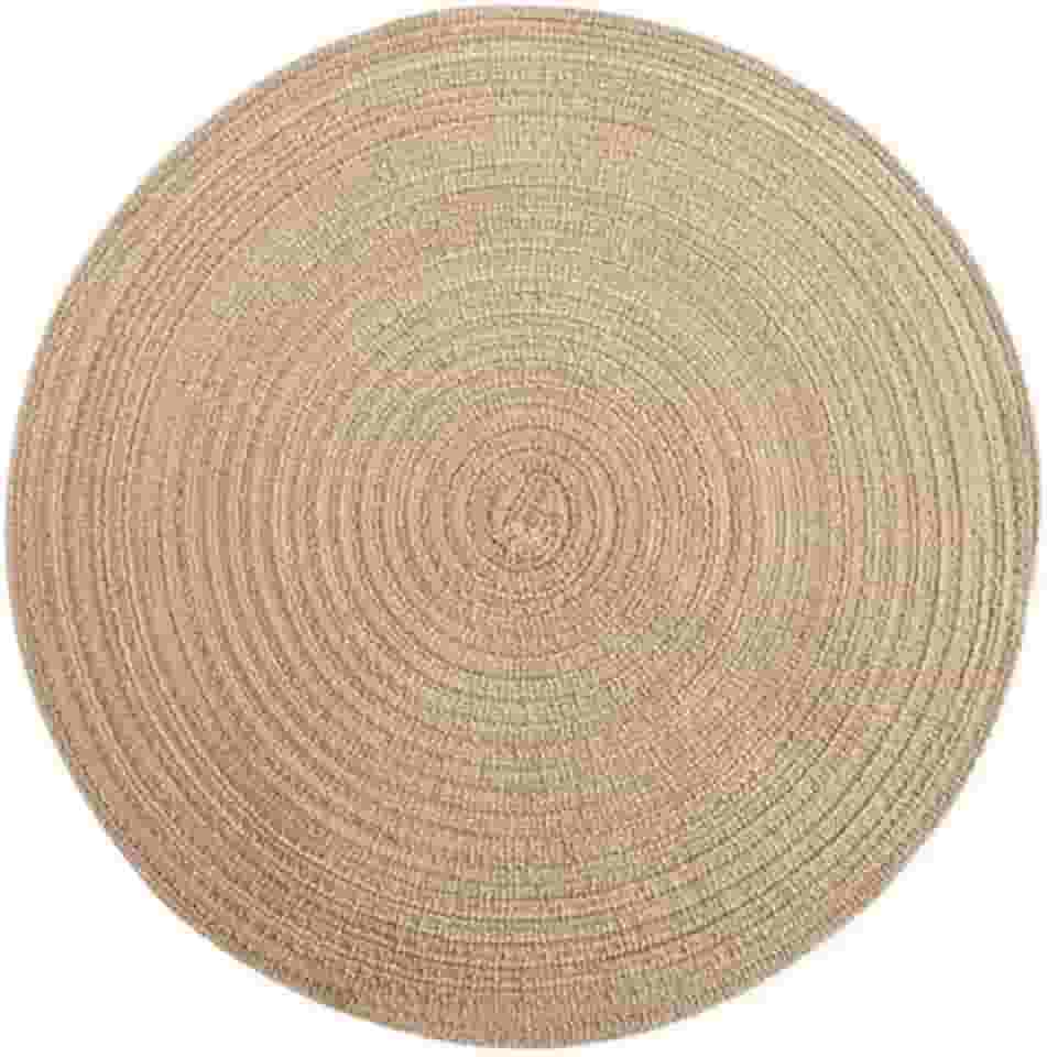 Jogo Americano Redondo de Tecido para 6 lugares Mesa Posta - Diâmetro 38 CM (Creme)