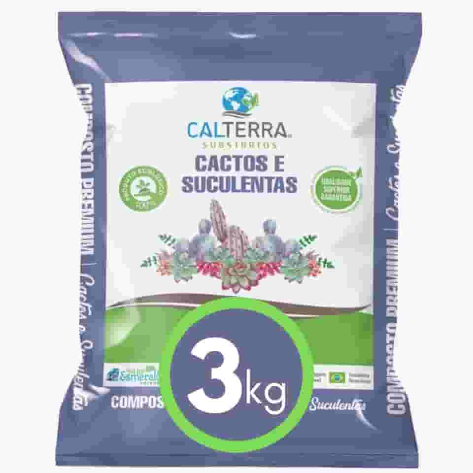 Substrato Cactos e Suculentas 3 kg Calterra