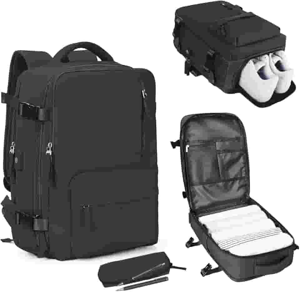 Mochila de viagem grande, bagagem de mão, mochila impermeável para fazer trilha e esportes ao ar livre, mochila escolar