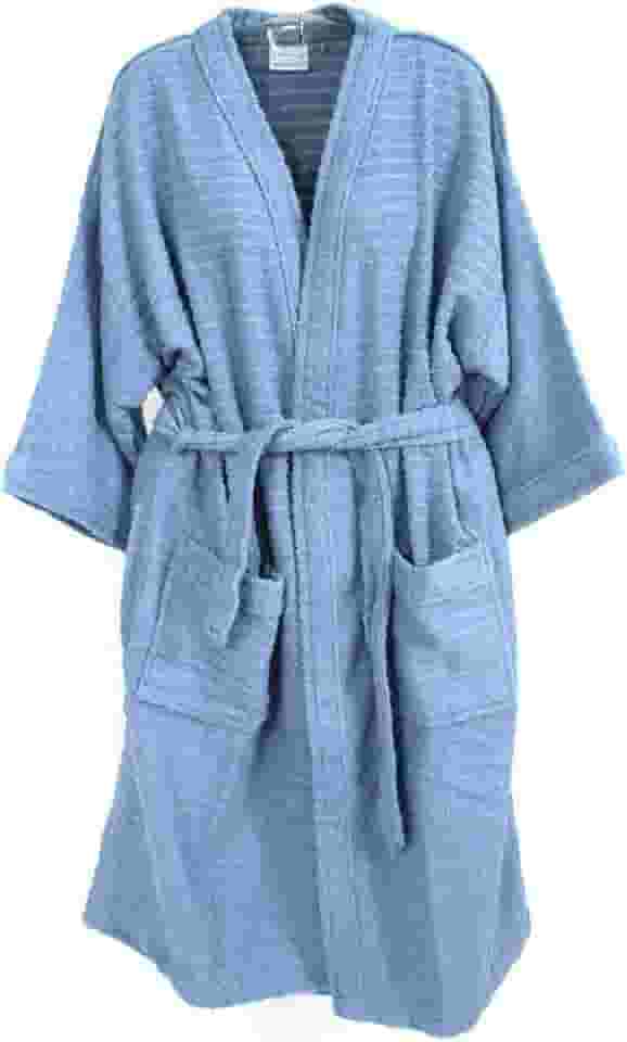 ROUPÃO DE BANHO ATOALHADO ADULTO 100% ALGODÃO AZUL Tam. G