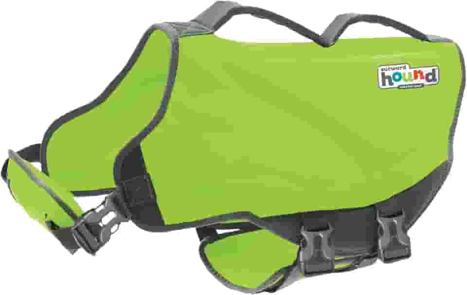 Outward Hound Colete salva-vidas Dawson Swim Dog, verde, grande