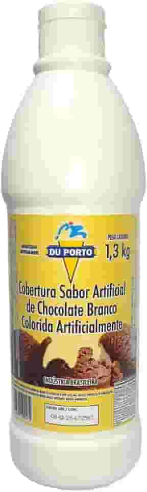 Cobertura Para Sorvetes Sobremesas Bebidas Vários Sabores 1,3kg (Chocolate Branco)