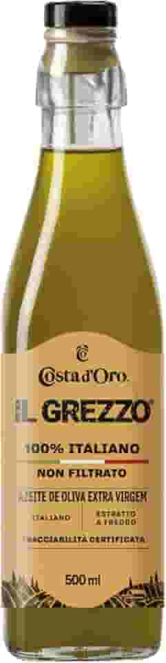 Azeite de Oliva Extra Virgem Não Filtrado Costa d`Oro Il Grezzo 100% Italiano 500ml