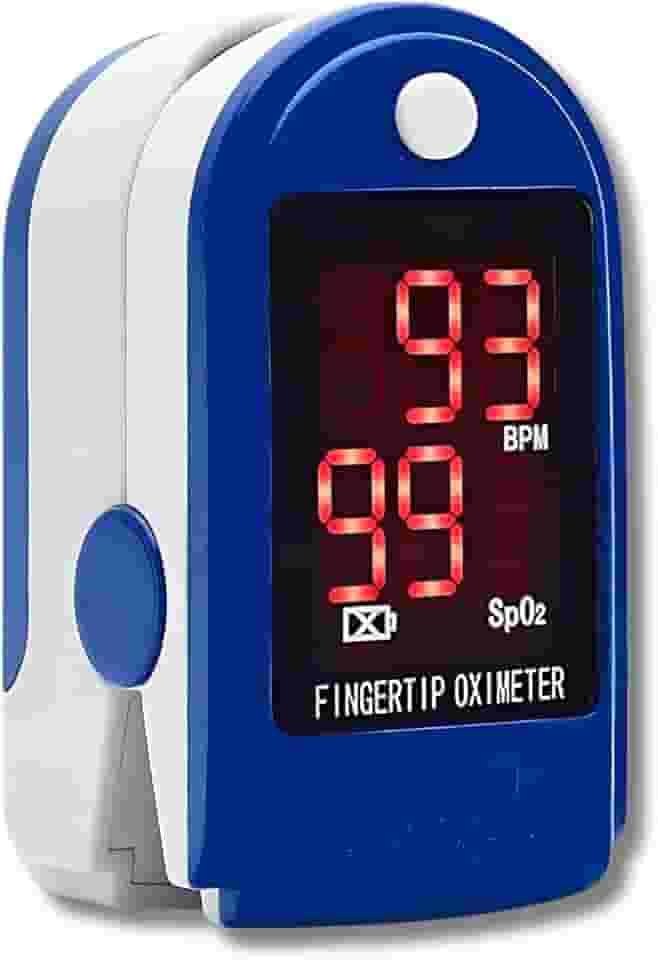 Oxímetro Digital de Pulso – Medidor de Saturação de Oxigênio (SpO2) e Batimentos Cardíacos (BPM) – Portátil, Preciso e Fácil de Usar com Tela LED