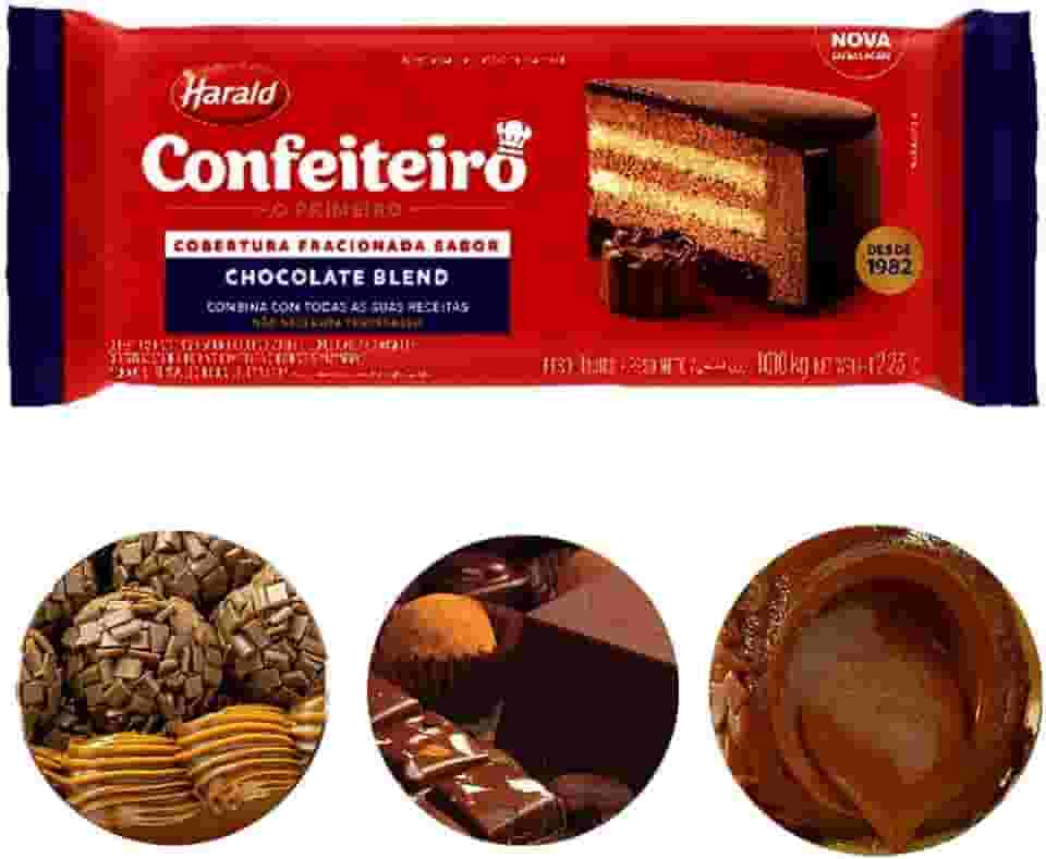 Cobertura Fracionada Confeiteiro Blend Barra 1,010kg Harald