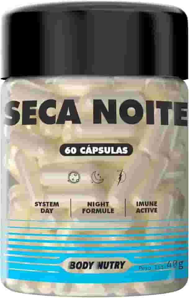 Seca Noite Termogênico 60 Cápsulas Fórmula Noturna L Carnitina Triptofano Magnésio SEM CAFEÍNA Matéria Prima Importada - Original Body Nutry