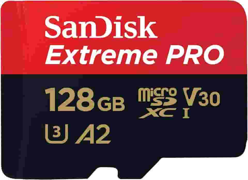 Cartão de Memória 128GB Sandisk Micro SD Extreme Pro UHS-I - SDSQXCD-128G-GN6MA
