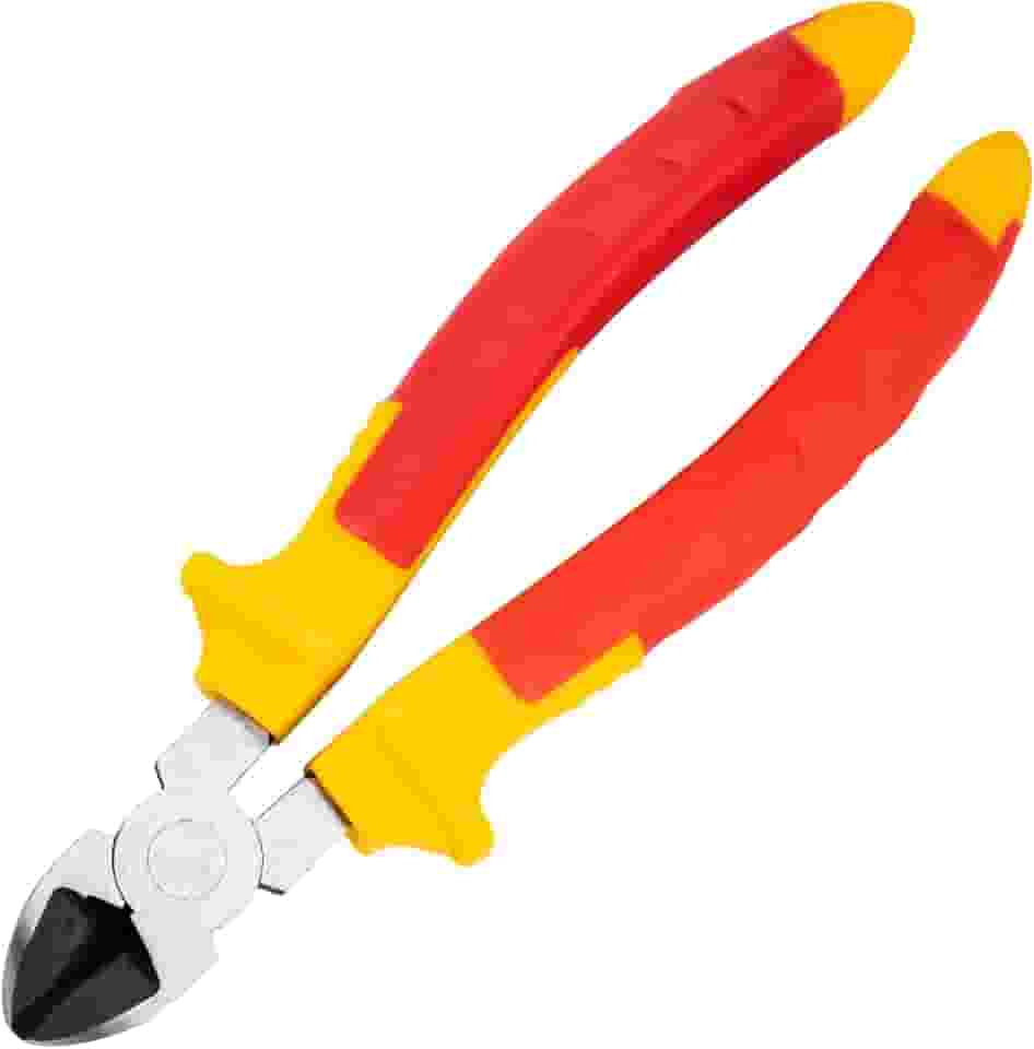 MTX Alicate de Corte Diagonal Black Níquel 7" (180 mm) – Aço de Alta Resistência, Revestimento Niquelado Anticorrosão, Cabo Dupla Injeção