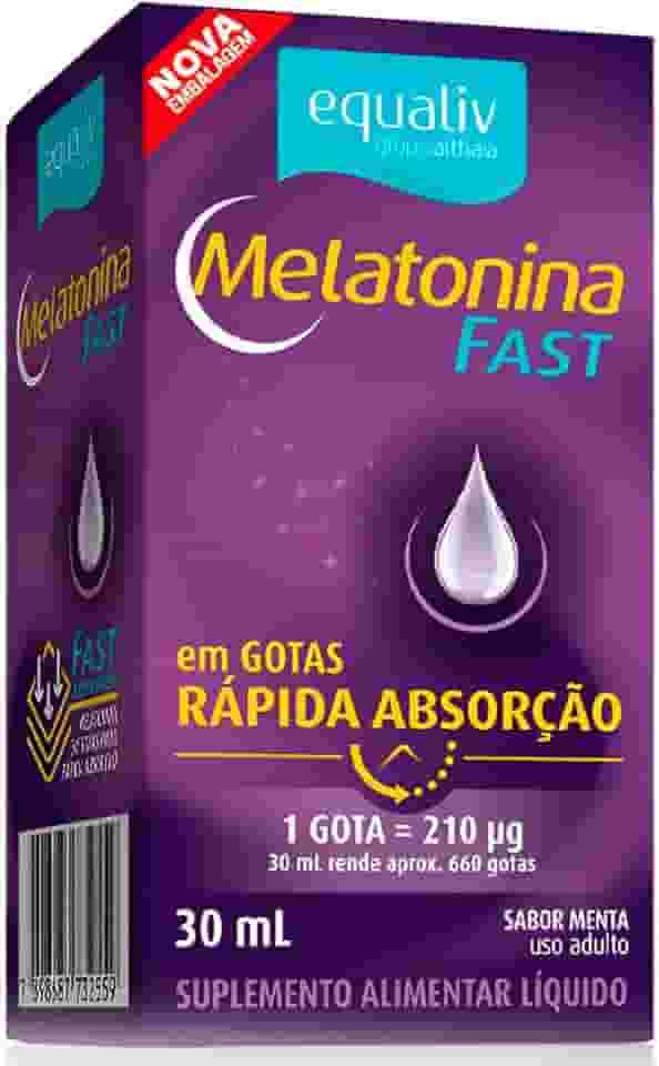 Suplemento Líquido Equaliv melatonina Fast 30ml Rápida Absorção