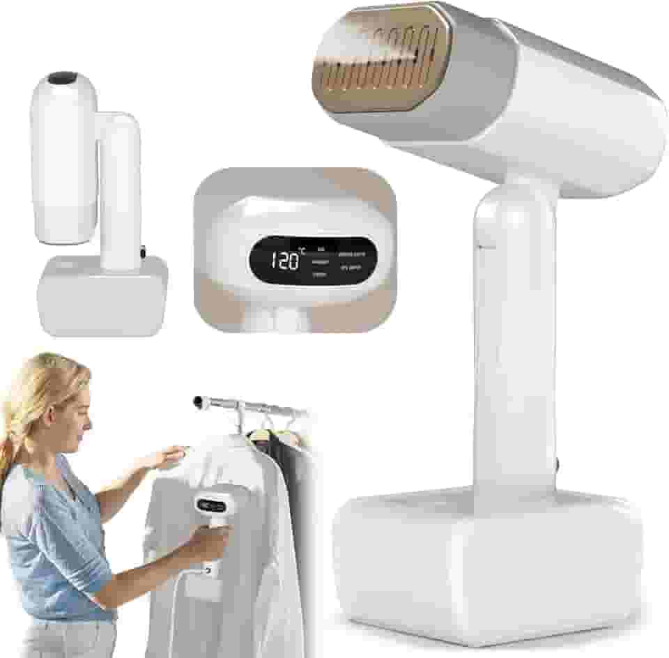 Dobrável vaporizador de roupas, 5 níveis de vapor, passagem a seco, reservatório de água de 330 ml, visor LED, desligamento automático sem operação, cabo de alimentação de 2 m ferro a vaporde(220V)