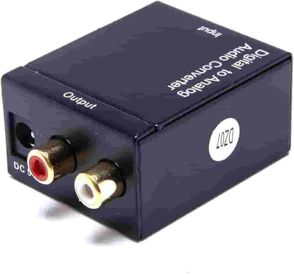 Kit Conversor Óptico Coaxial Digital + Cabo Óptico Smart Tv