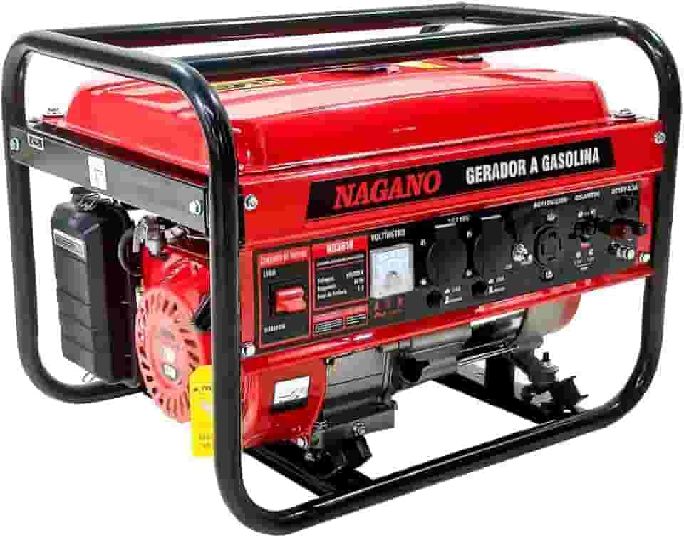 Gerador de Energia a Gasolina 3.6 Kva Monofásico 110v220v 7hp