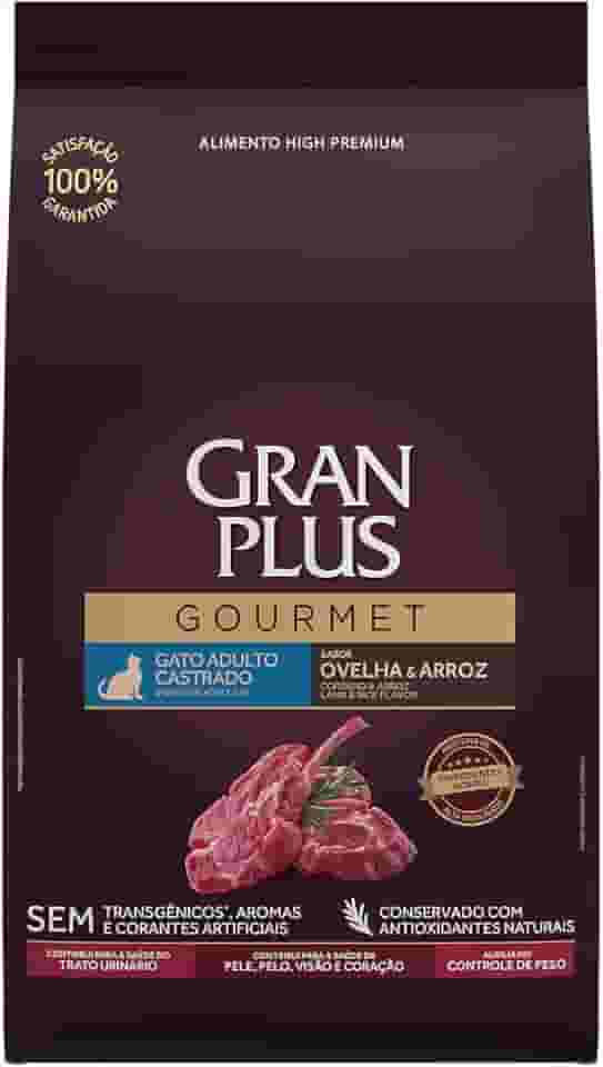 Gran Plus Ração Para Gatos Castrados Gourmet Ovelha 3Kg