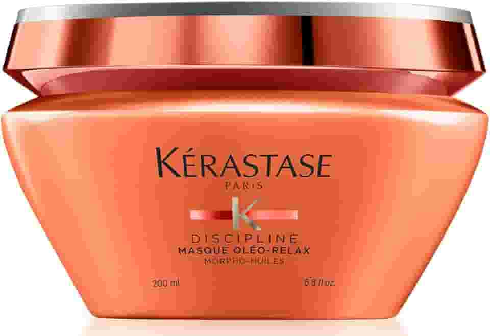 Kérastase Discipline Masque Oléo-Relax, Máscara Capilar de Hidratação Para Cabelos com Frizz e Volume, Redução de Volume e Ação Antifrizz 24h, com Complexo Morpho-Huiles, 200ml