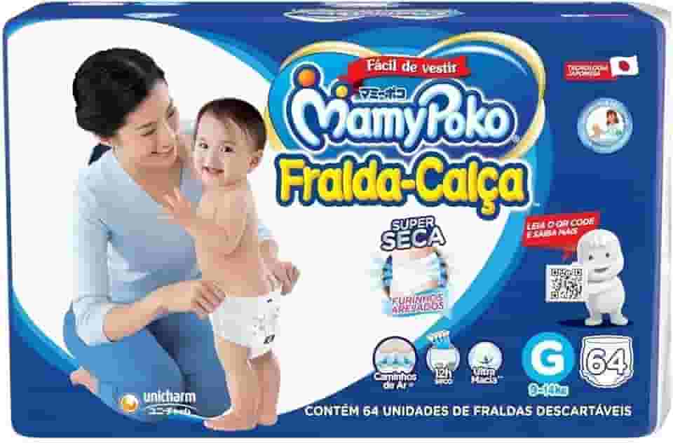 MamyPoko Fralda-Calça Premium Seca G 60 Unidades