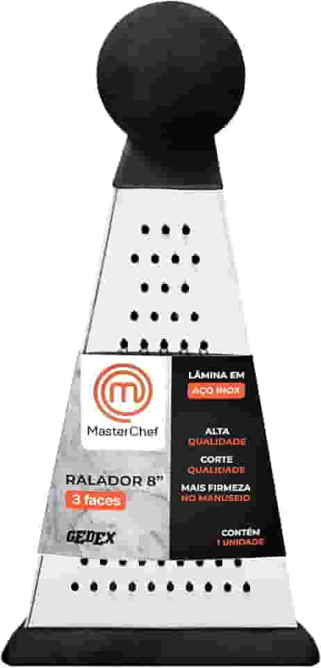 RALADOR 8' - 3 FACES MASTERCHEF - TRIÂNGULO - CABO PRETO