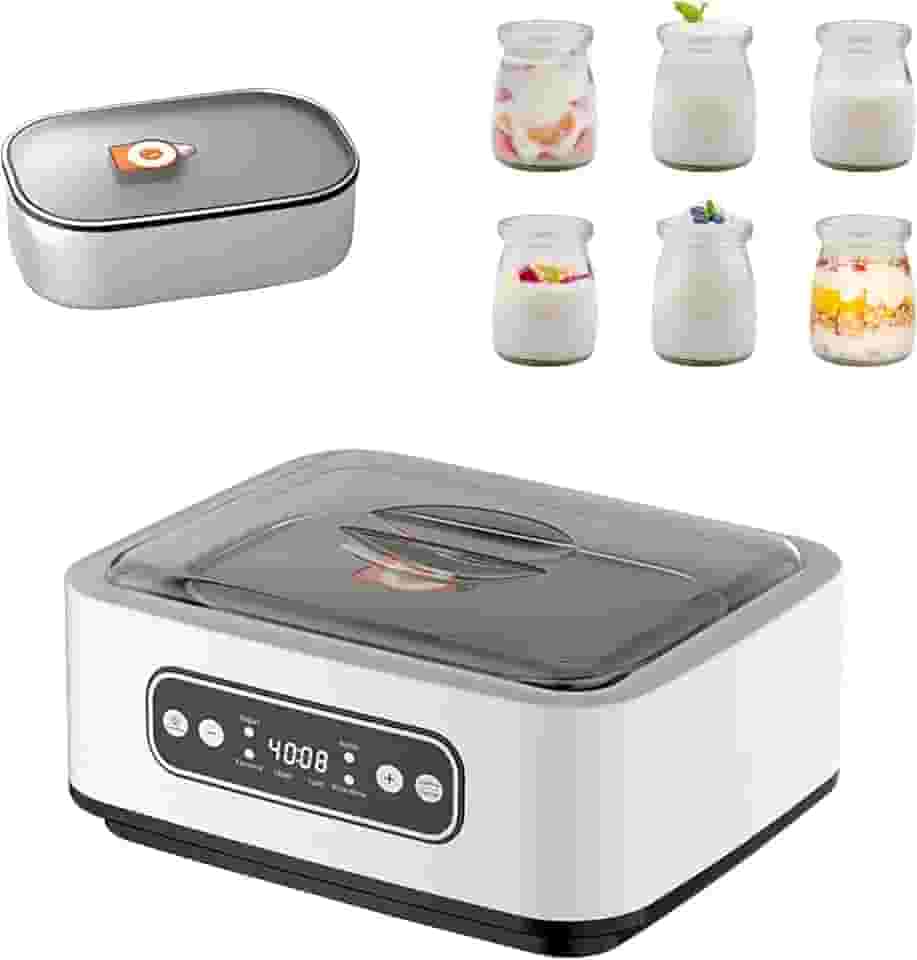 Máquina de iogurte de 1,7 litros com ajuste de temperatura