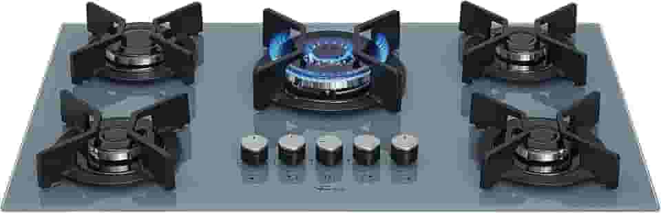 FISCHER COOKTOP GÁS 5 BOCAS TC INFINITY MESA VIDRO EIGER BIVOLT 26298-82005