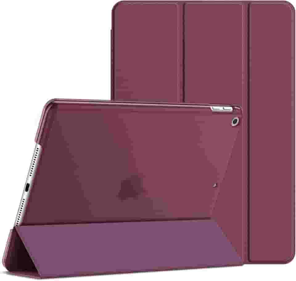 JETech Capa para iPad 10,2 Polegadas (Modelo 2021/2020/2019, Geração 9/8/7), Estojo com Função Despertar/Suspensão Automática (Vinho)