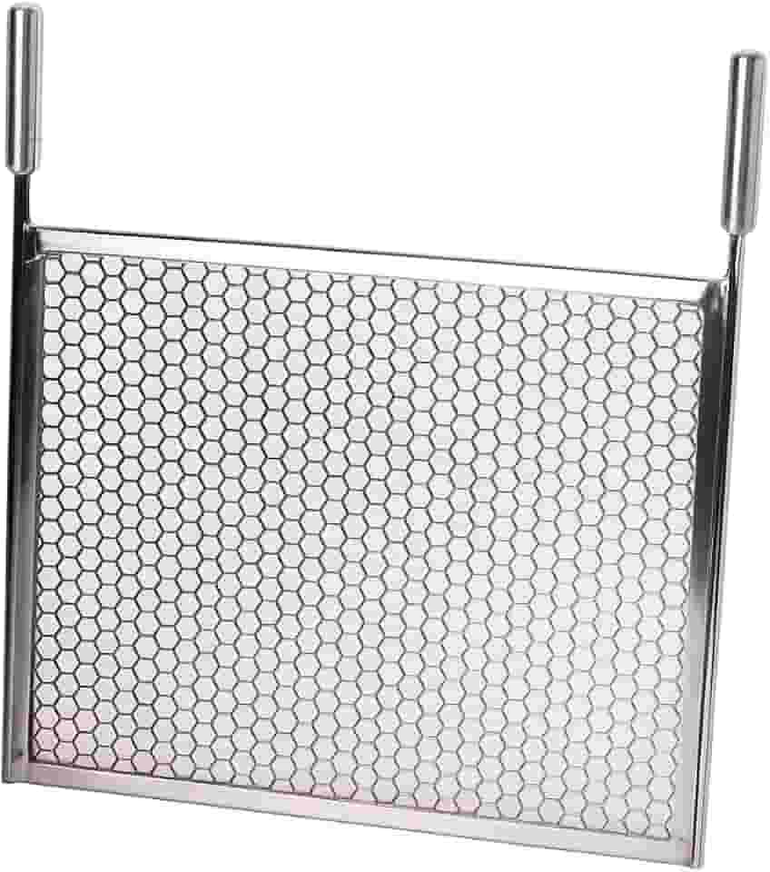 Grelha Moeda 55cm Comprimento x 40 Largura Para Churrasqueira Em Aço Inox De Alta Resistência
