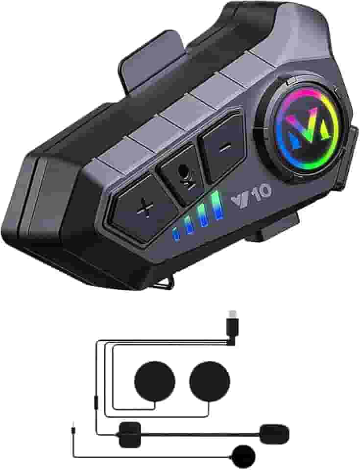 DAGIJIRD Fone de ouvido Bluetooth para capacete, fone de ouvido Bluetooth sem fio para motocicleta