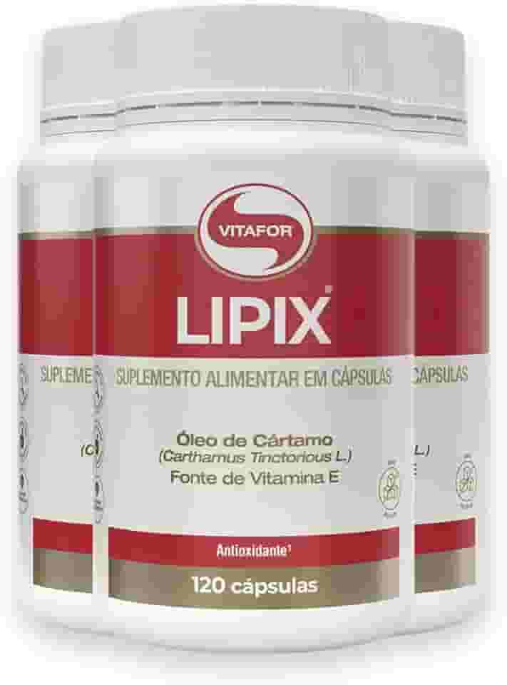 Kit 3 Lipix Vitafor Óleo de Cártamo 120 Cápsulas