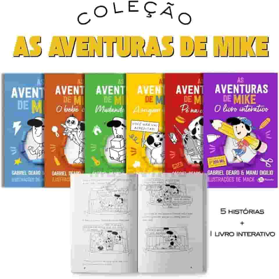 Coleção As Aventuras de Mike – 6 Livros (5 Histórias + 1 Livro Interativo) | Gabriel Dearo e Manu Digilio |