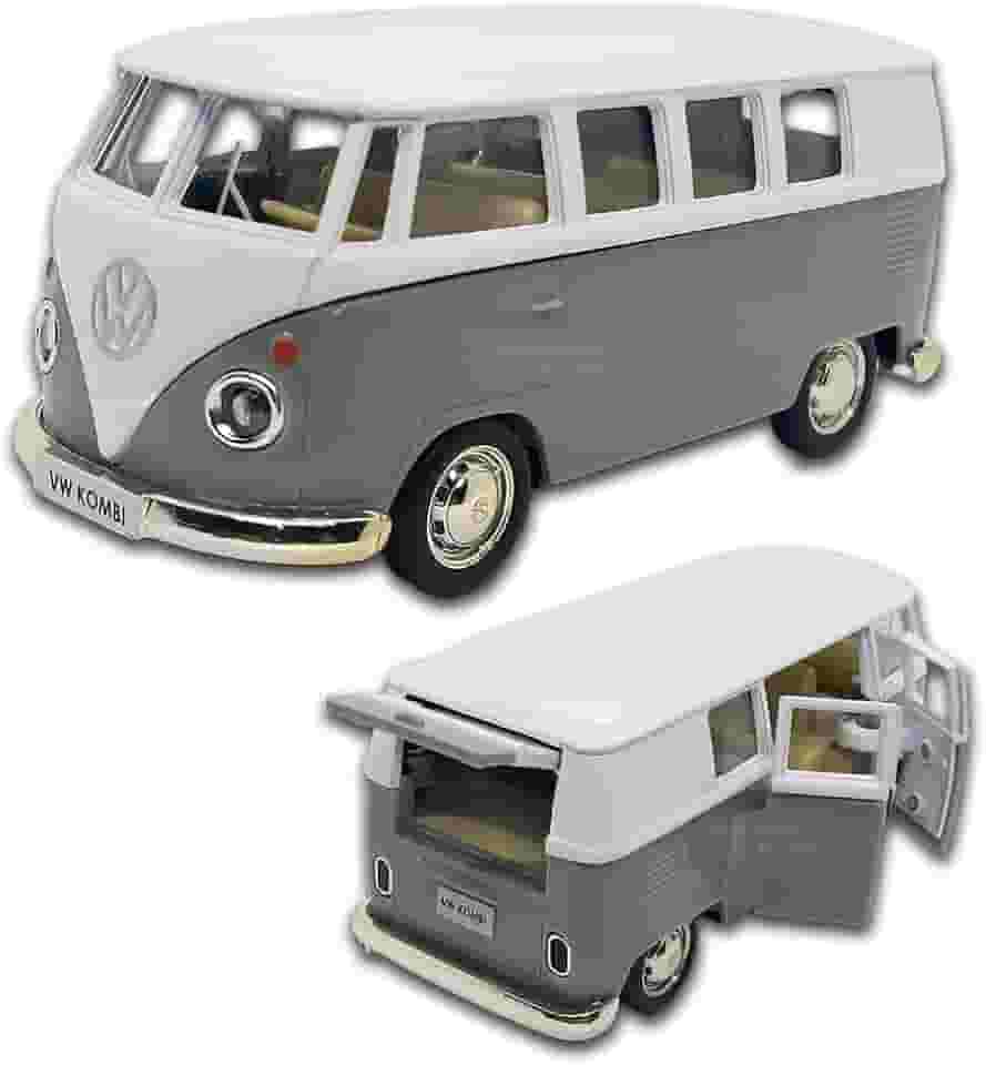 Miniatura de carro Kombi 1969 em metal, Carrinho de ferro Kombi, 1:32, 13 CM, RMZ City